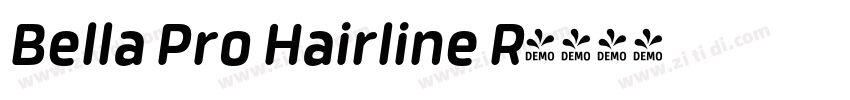 Bella Pro Hairline R字体转换